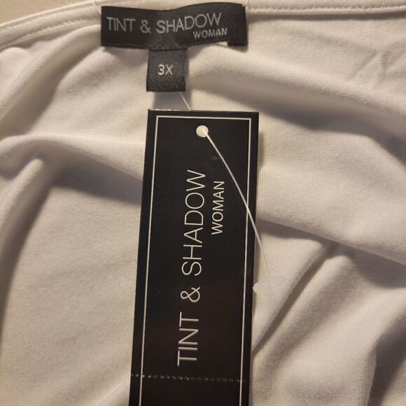 "Tint & Shadow" Woman's long sleeve blouse Size: 3X white Pullover NWT - Picture 5 of 9